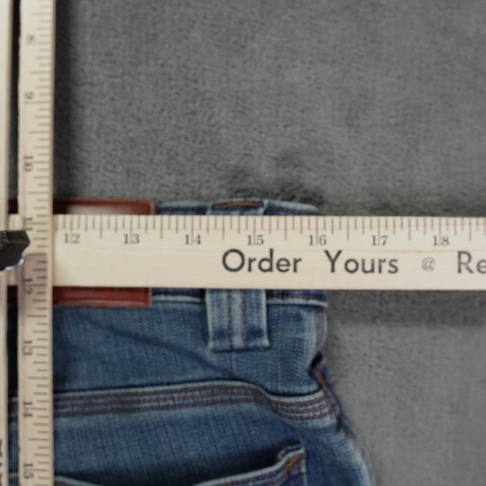Duluth Trading Co Ballroom DoubleFlex Jeans Mens 32x34 Blue Carpenter Workwear - Picture 7 of 13